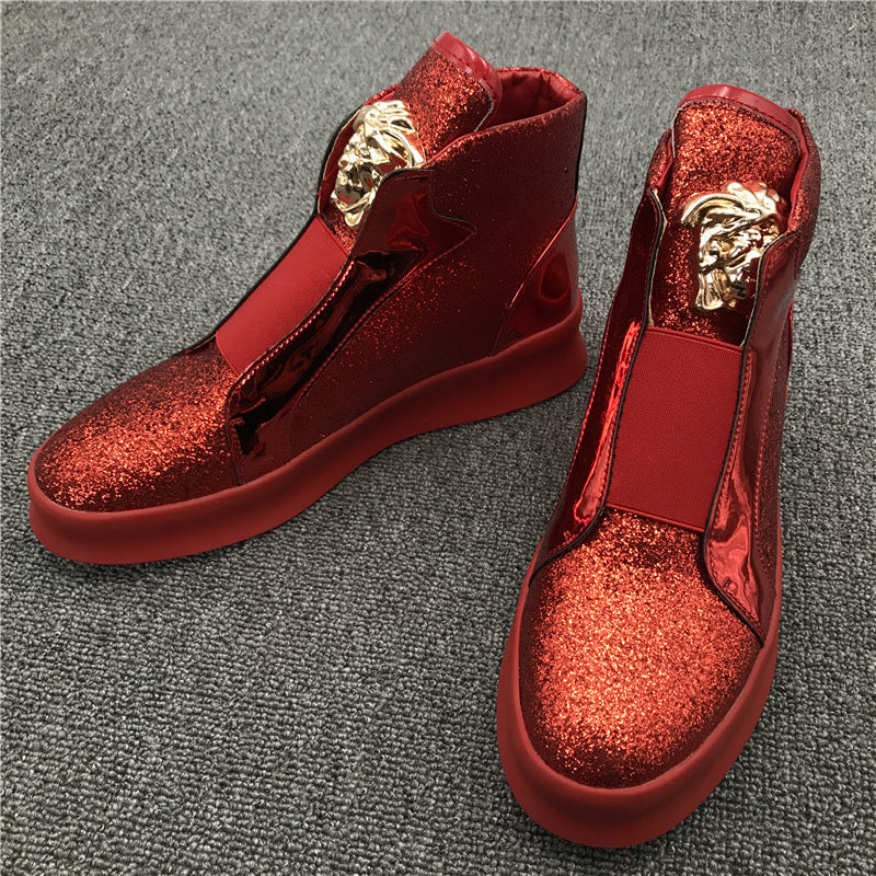 Feet Bright Face Trendy Shoes for Men