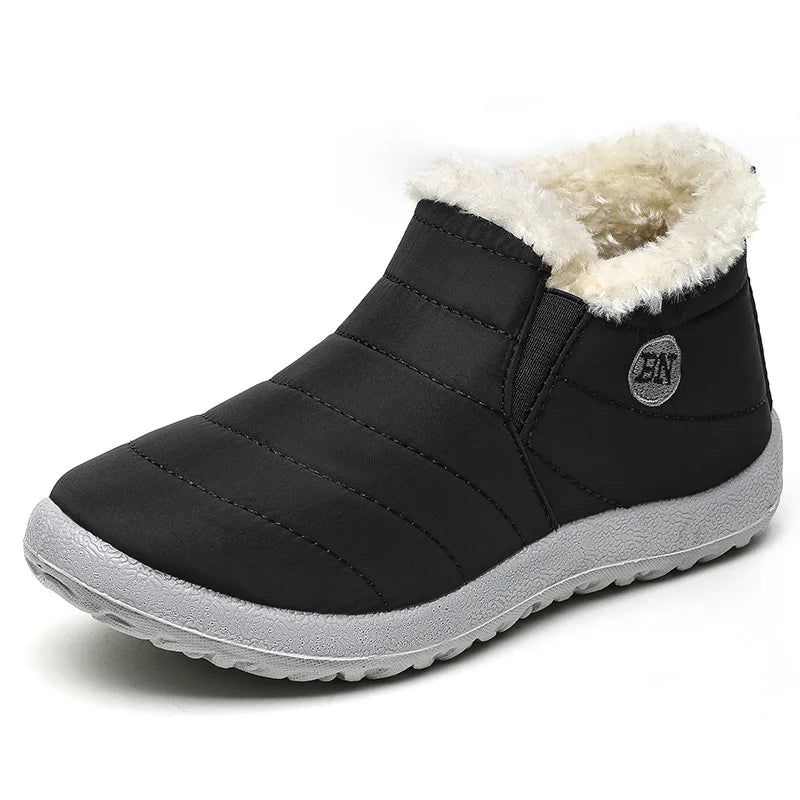 Warm Slip-On Snow Sneakers for Women – Winter Sports Footwear