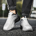 Men’s Lightweight Breathable Mesh Running Shoes – Thick-Soled, Comfortable, Anti-Slip Casual Sports Sneakers