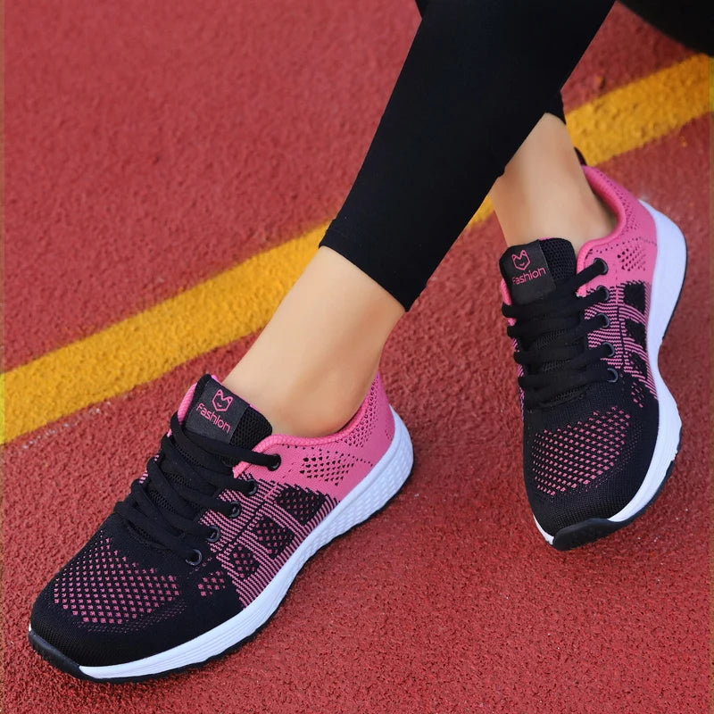 Ladies’ Fashion Platform Sneakers – Stylish Sport Flats for Running