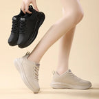 Women’s Four-Season Waterproof Running Shoes – Soft, Comfortable Casual Sneakers with Non-Slip Sole for Fitness and Jogging