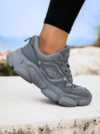 Oiaano Unisex Wide Toe Barefoot Running Shoes – Leather and Breathable Mesh Minimalist Casual Sneakers