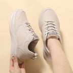 Women’s Four-Season Waterproof Running Shoes – Soft, Comfortable Casual Sneakers with Non-Slip Sole for Fitness and Jogging