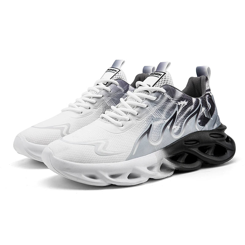 Unisex Lightweight Mesh Running Shoes – Breathable, Comfortable Flat Tennis Sneakers for Men and Women