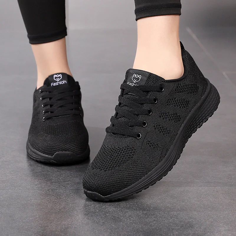 Ladies’ Fashion Platform Sneakers – Stylish Sport Flats for Running