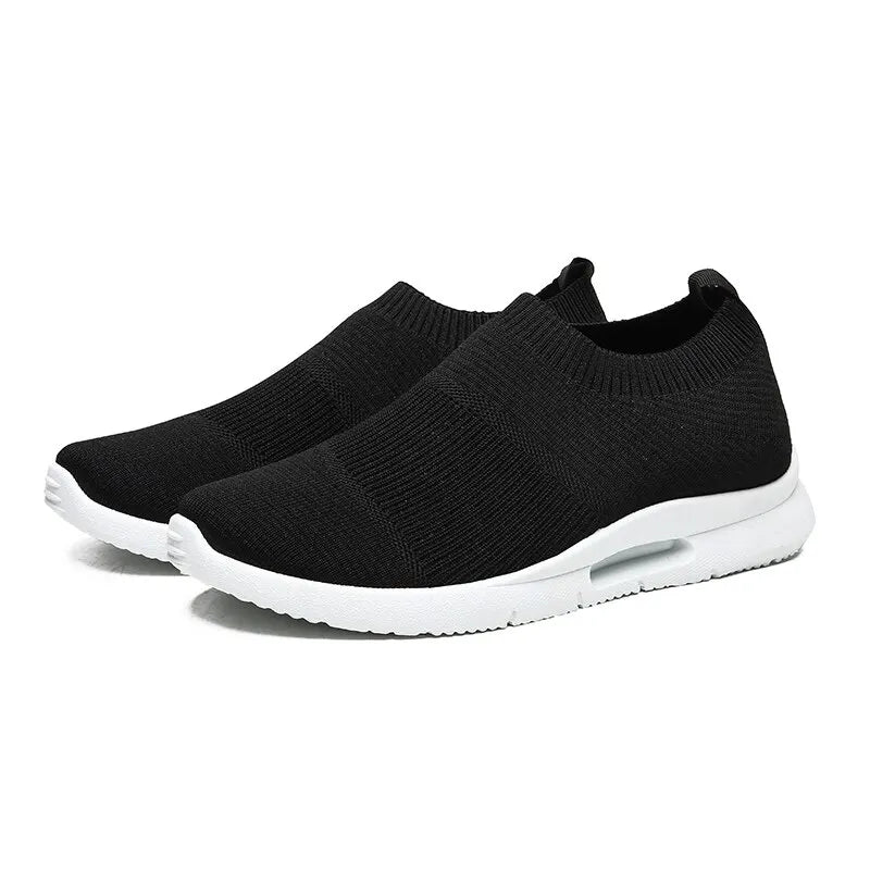 Women’s Breathable Slip-On Sneakers – Light Running and Jogging Shoes with Sock-Style Comfort, Perfect Casual Loafers for Every Day