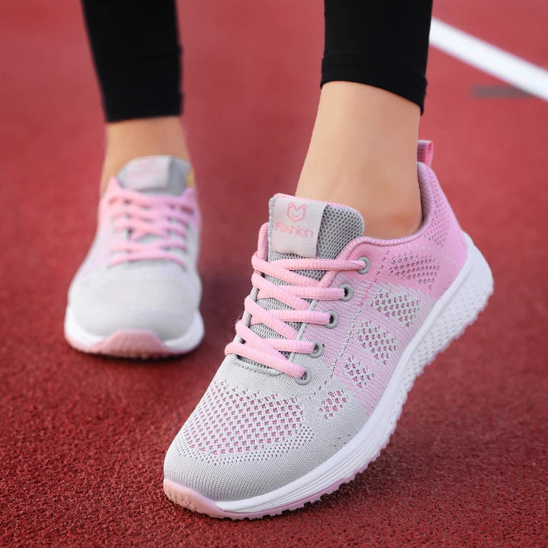 Ladies’ Fashion Platform Sneakers – Stylish Sport Flats for Running