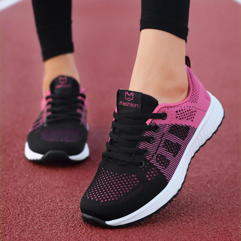 Ladies’ Fashion Platform Sneakers – Stylish Sport Flats for Running