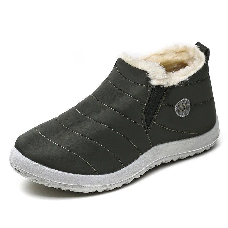 Warm Slip-On Snow Sneakers for Women – Winter Sports Footwear