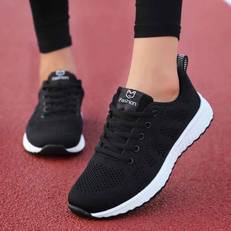Ladies’ Fashion Platform Sneakers – Stylish Sport Flats for Running