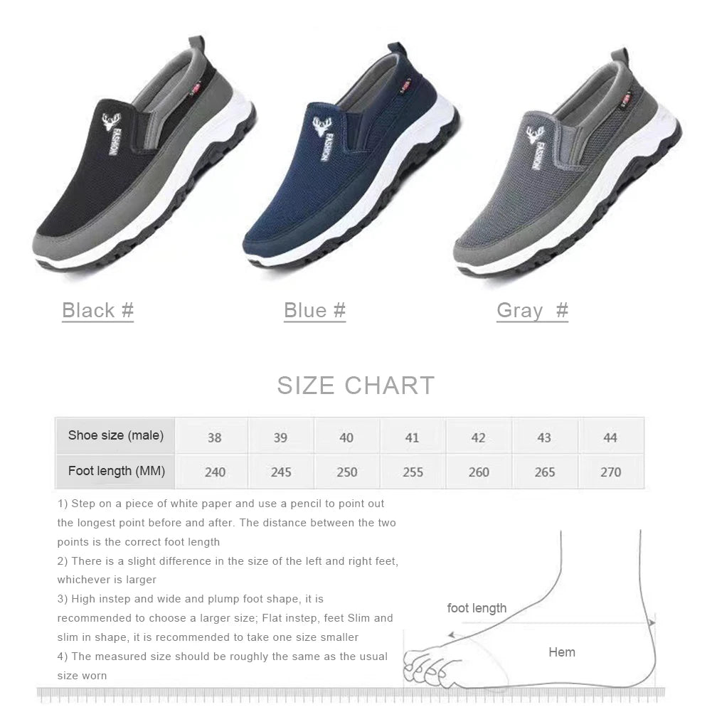 Men Orthopedic Travel Plimsolls Breathable Casual Travel Shoes Non-Slip Comfortable for Outdoor Activity Hiking Walking