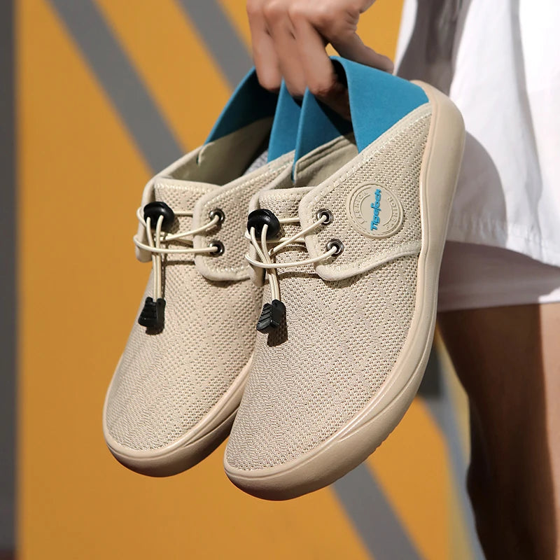 Men’s Minimalist Barefoot Running Shoes – Zero Drop, Lightweight Lace-Up Sneakers with Unisex Wide Toe Box for Outdoor Activities