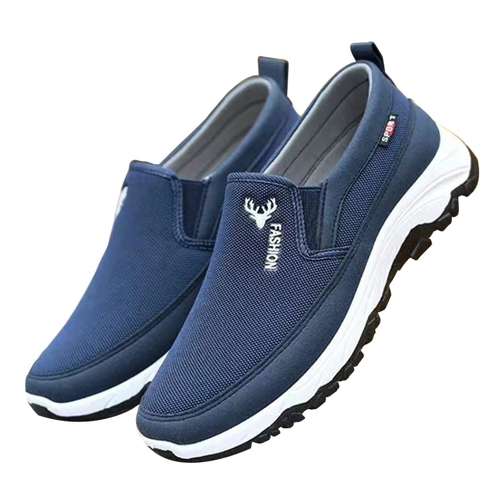 Men Orthopedic Travel Plimsolls Breathable Casual Travel Shoes Non-Slip Comfortable for Outdoor Activity Hiking Walking