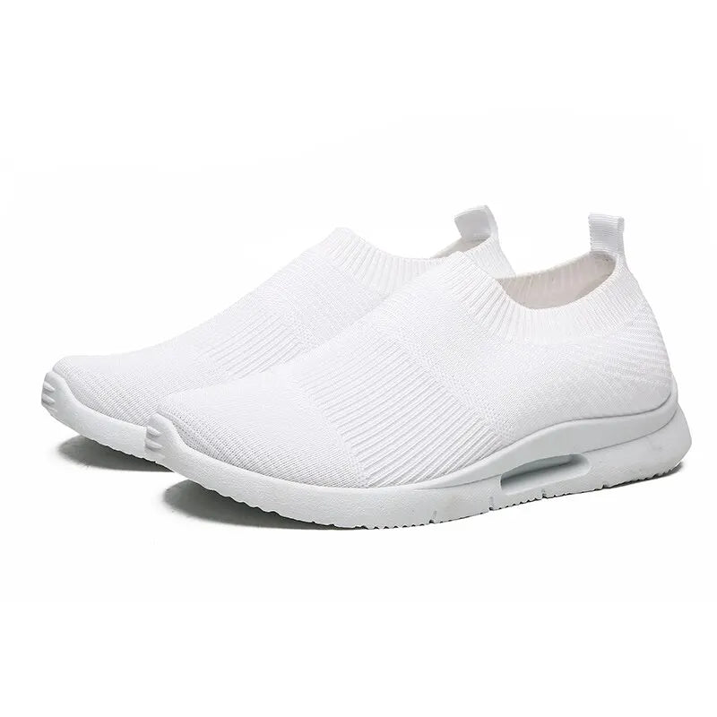Women’s Breathable Slip-On Sneakers – Light Running and Jogging Shoes with Sock-Style Comfort, Perfect Casual Loafers for Every Day