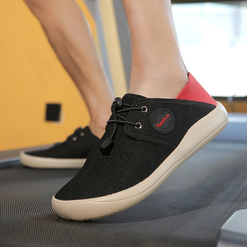 Men’s Minimalist Barefoot Running Shoes – Zero Drop, Lightweight Lace-Up Sneakers with Unisex Wide Toe Box for Outdoor Activities