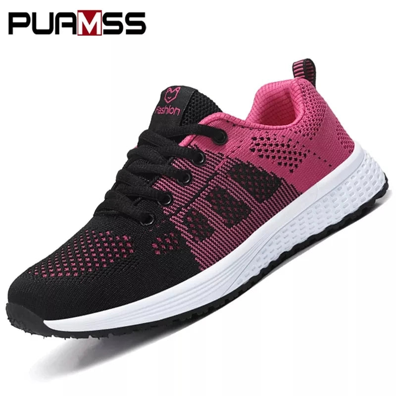 Ladies’ Fashion Platform Sneakers – Stylish Sport Flats for Running