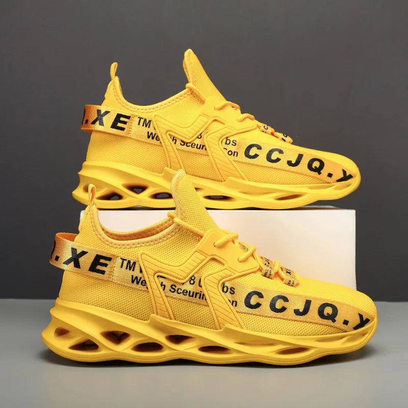 YRZL Classic Mesh Sneakers – Lightweight, Breathable Running and Walking Shoes for Men and Women, Perfect for Outdoor Couples