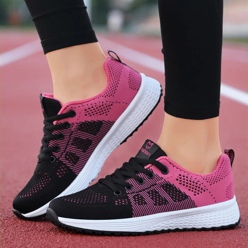 Ladies’ Fashion Platform Sneakers – Stylish Sport Flats for Running