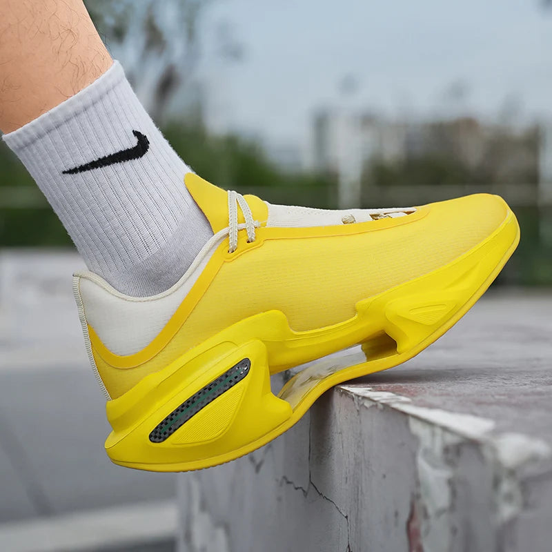 Men’s and Women’s Blade Running Shoes – Cushion Support, Non-Slip Lace-Up Sneakers for Heavy Outdoor Running