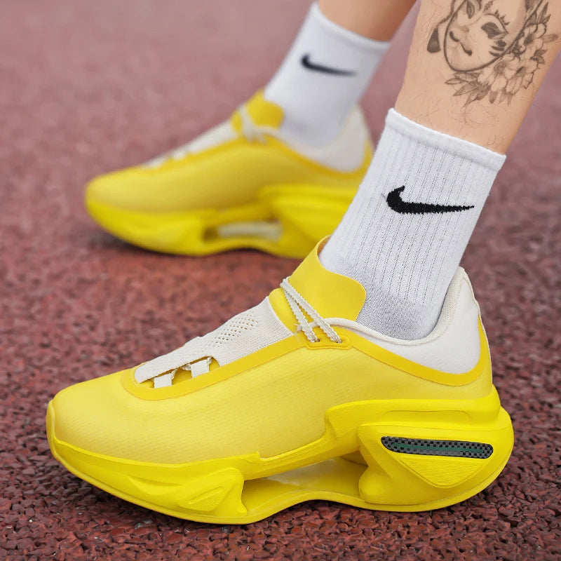 Men’s and Women’s Blade Running Shoes – Cushion Support, Non-Slip Lace-Up Sneakers for Heavy Outdoor Running