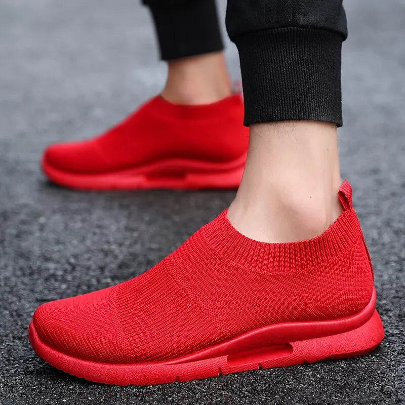 Women’s Breathable Slip-On Sneakers – Light Running and Jogging Shoes with Sock-Style Comfort, Perfect Casual Loafers for Every Day