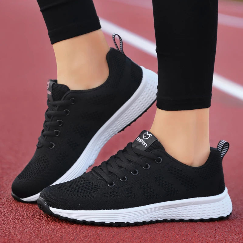 Ladies’ Fashion Platform Sneakers – Stylish Sport Flats for Running