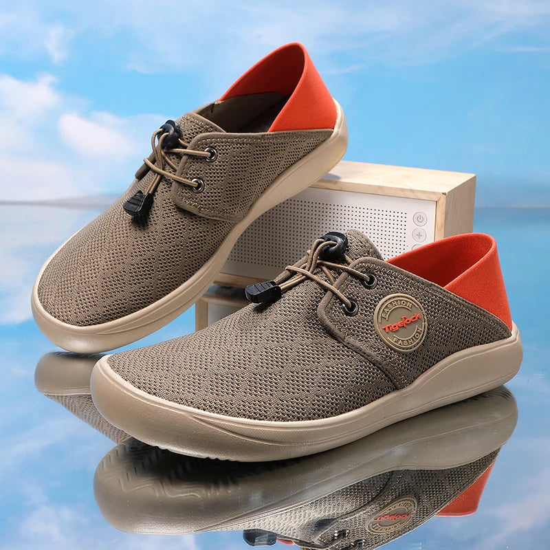 Men’s Minimalist Barefoot Running Shoes – Zero Drop, Lightweight Lace-Up Sneakers with Unisex Wide Toe Box for Outdoor Activities