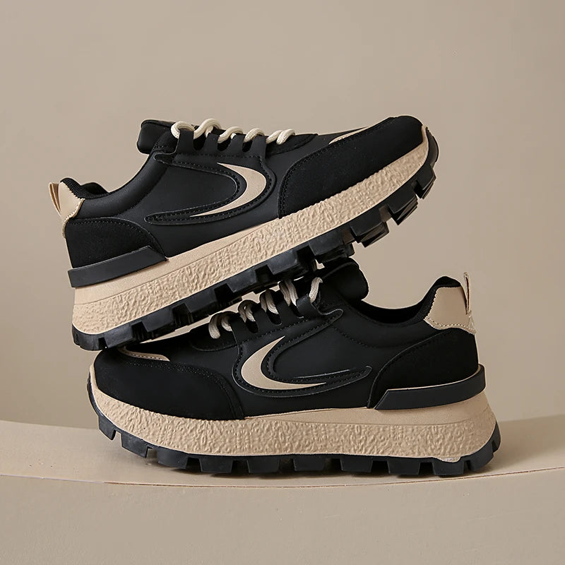 Luxury Women’s Vulcanized Sneakers – Casual, Lightweight, Breathable Flats for Spring