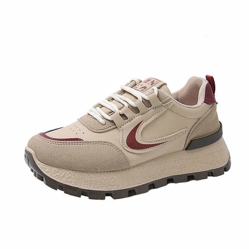 Luxury Women’s Vulcanized Sneakers – Casual, Lightweight, Breathable Flats for Spring