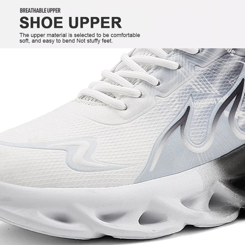 Unisex Lightweight Mesh Running Shoes – Breathable, Comfortable Flat Tennis Sneakers for Men and Women