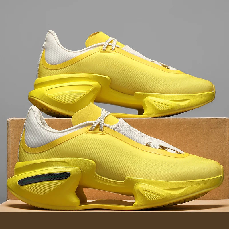 Men’s and Women’s Blade Running Shoes – Cushion Support, Non-Slip Lace-Up Sneakers for Heavy Outdoor Running