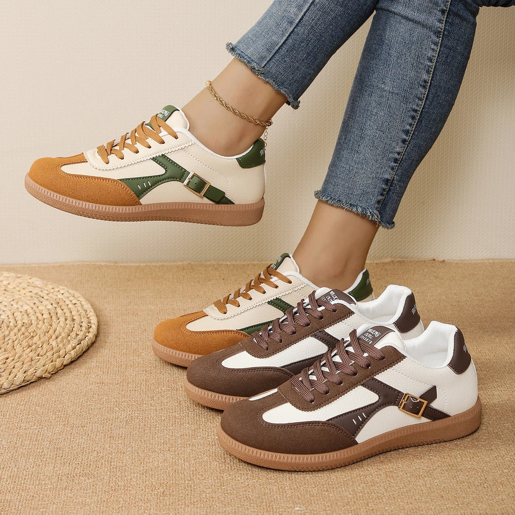 Buckle Sneakers for Women – Spring/Autumn Lightweight Comfortable Flats