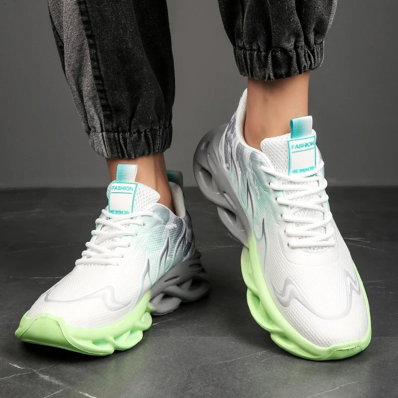 Unisex Lightweight Mesh Running Shoes – Breathable, Comfortable Flat Tennis Sneakers for Men and Women