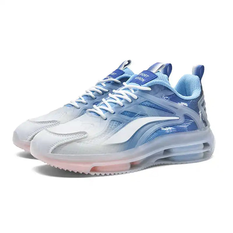 Sports Sneakers Men Thick-soled Comfortable Lace-up Running Shoes Men Lightweight Breathable Anti-slip Mesh Casual Shoes Men