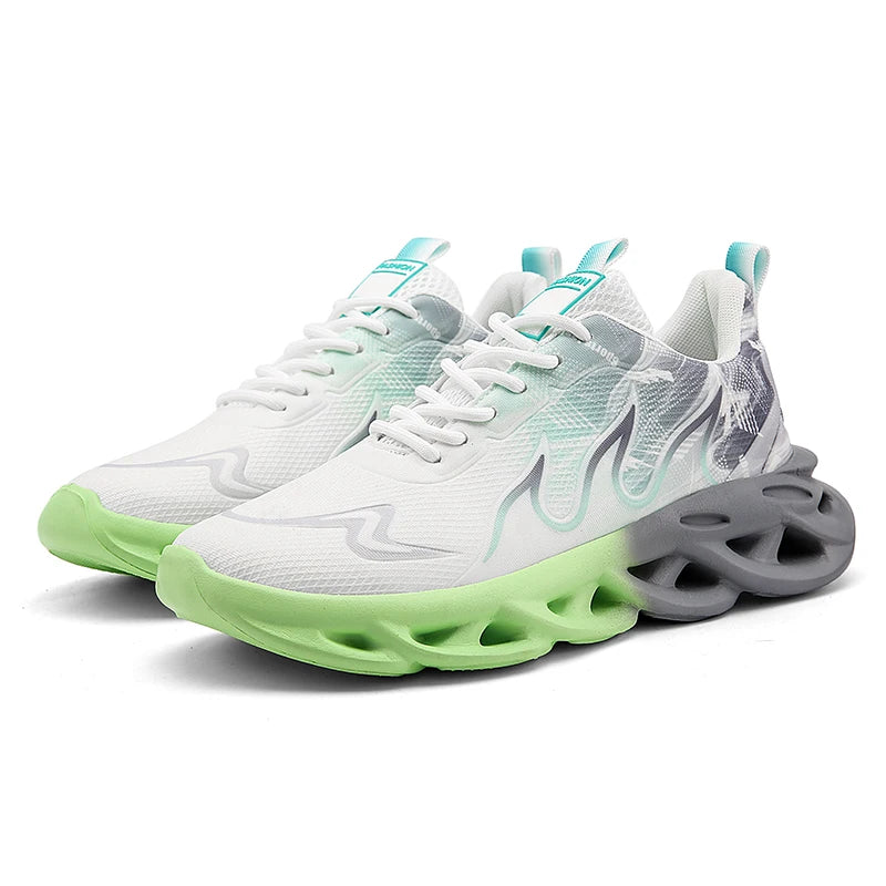 Unisex Lightweight Mesh Running Shoes – Breathable, Comfortable Flat Tennis Sneakers for Men and Women